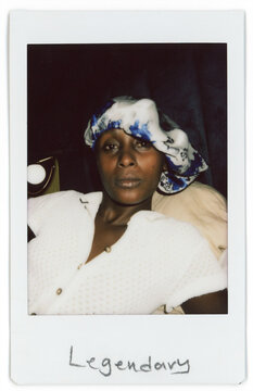 Stoned woman in bed