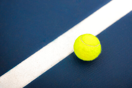 Tennis Ball on the Line