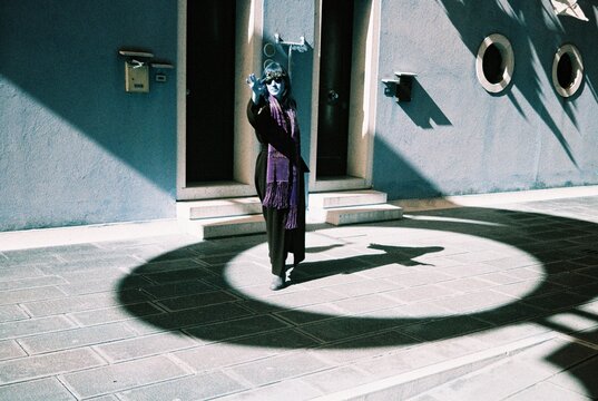 Sunlit Shadow Play on 35mm Film