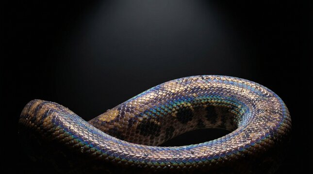 Scales of a Brazilian rainbow boa
