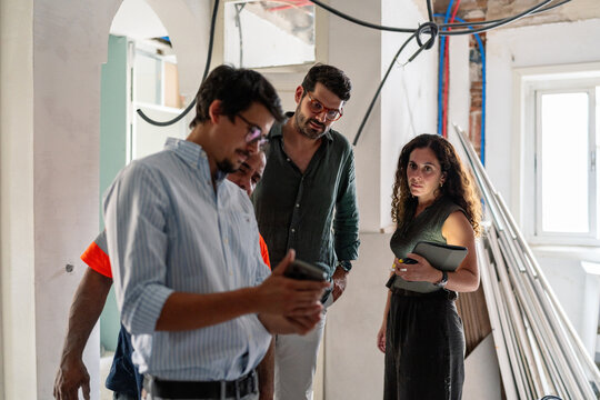 Team Reviewing Digital Plans