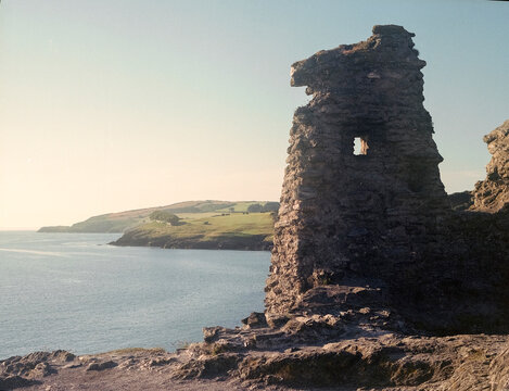 Black Castle ruins overlooking the sea