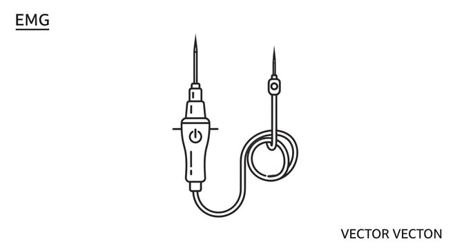 EMG Needle Electrode for Electromyography Medical Diagnostic Test