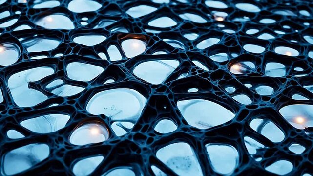 Abstract pattern of interconnected cells perfect for real estate and architectural showcases