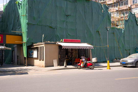 Small Shop Beside Construction Site