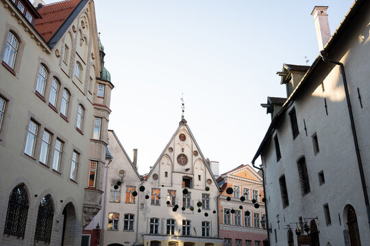 Historic Street Architecture in Tallinn, Estonia
