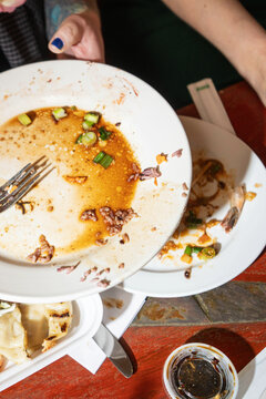 Plates After Meal