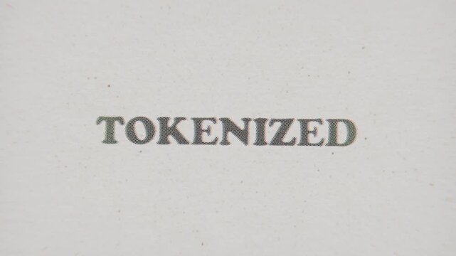 CMYK Halftone Text Tokenized Printed on Changing Paper with Vintage Stop Motion Effect.