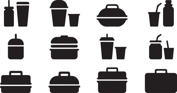 Black flat of various hats and caps isolated on white background black hat beanie flat fashion accessory