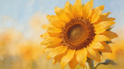 Fototapeta premium Sunflower in bloom