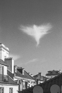 Lisbon Rooftops and Cloud