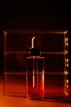 Cosmetic bottle with structure. 