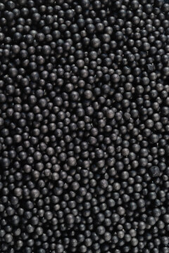 Black spheres background