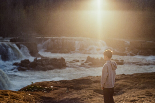 Family trip to the river