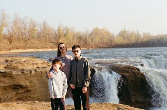 Family trip to the river