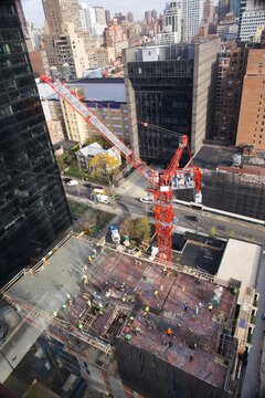 Construction crane in NY