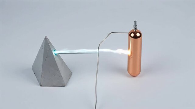 Electrical Spark Between Two Objects emphasizing modern lifestyle and connectivity