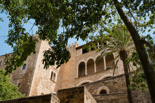 Architectural Details in the Historic Center of Majorca, Spain