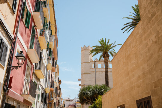Architectural Details in the Historic Center of Palma de Majorca