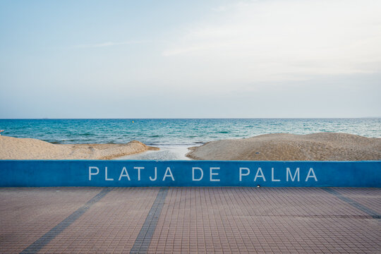 A beach in Palma de Majorca