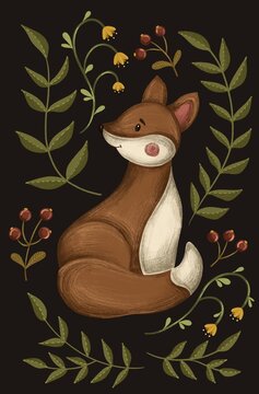 Illustration of a fox