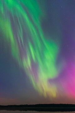 Moose Mountain Provincial Park Skies Alive with Aurora