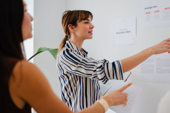 Women plan their daily work tasks