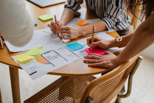 Brainstorming session indoors