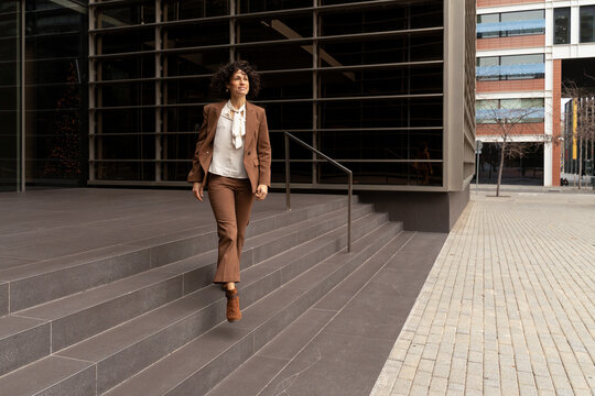 Confident Workday Commute Woman