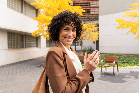 Woman enjoying a coffee break 