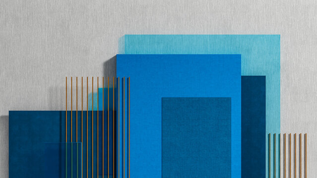 Colorful geometric shapes create an interesting abstract background