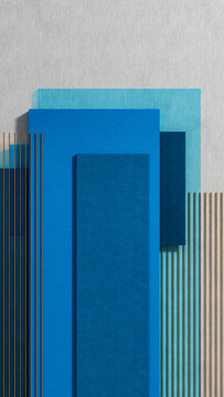 Colorful geometric shapes create an interesting abstract background