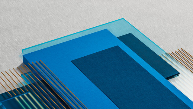 Colorful geometric shapes create an interesting abstract background