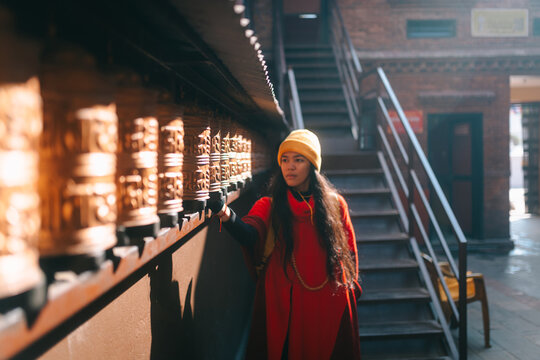 Prayer Wheels in Kathmandu