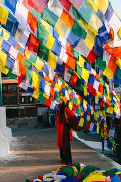 Colourful Prayer Flags in Nepal