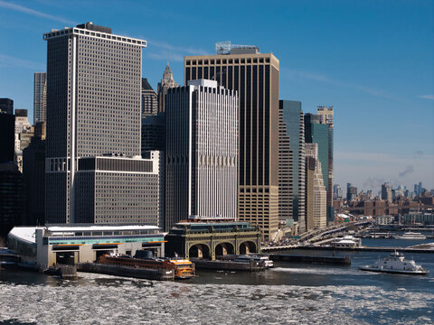 Staten Island Ferry Terminal in winter