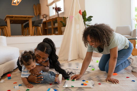 Family bonding through creative and educational playtime