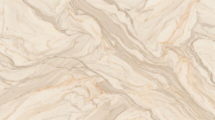 Obraz premium A close-up view of a beige marble surface with intricate gray and gold veining patterns