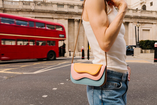 City Style With Colorful Crossbody Bag