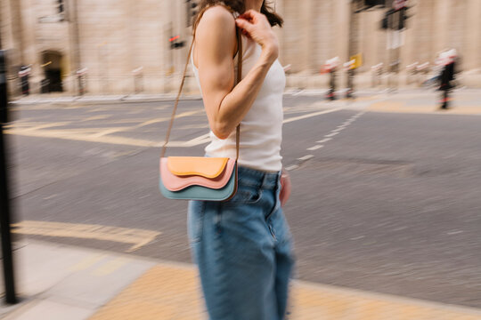 Colorful Crossbody Bag On Street Style