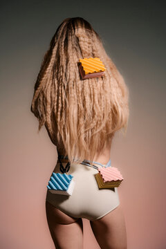 Back View Dreadlocks With Colorful Sticky Notes