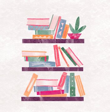 A Living Library Filled with Books, Plants