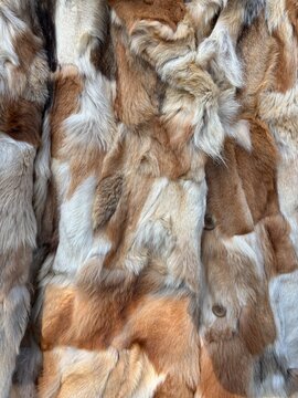 Patchwork Fur Coat