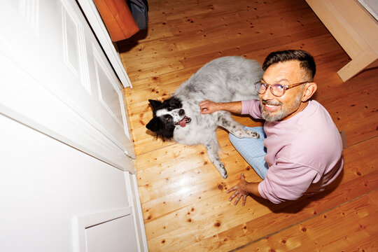 Happy floor cuddle 
