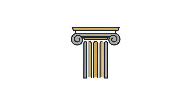 Detailed ancient Greek column design.