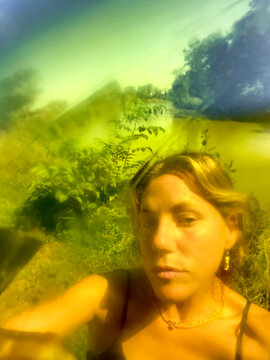Abstract Selfie in Nature