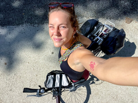 Bikepacking POV Selfie