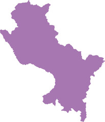 Obraz premium Cuzco Peru map administrative department transparent illustration