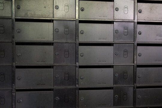 Metal Mailbox Wall