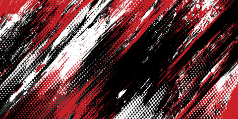 Gaming esport background striking stripes electric banner vector illustration design red black grunge brush wing comic pattern modern abstract concept livery stripes decal paint splash splatter.eps 10 © Samsul
